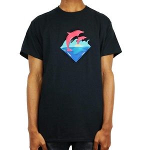 Pink+Dolphin Waves Sunset Tee